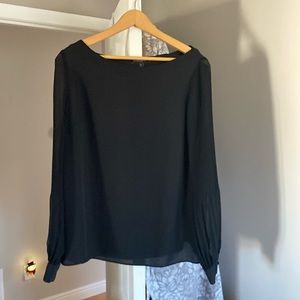 Sheer sleeved blouse
